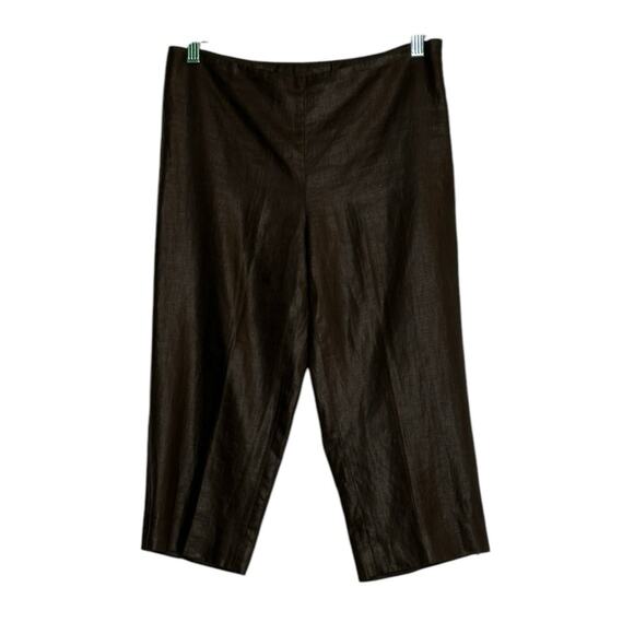 MAGASCHONI brown capri pants size Small - Picture 3 of 8